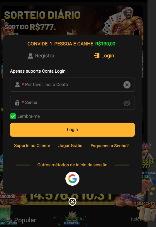 Aplicativo móvel KGBET